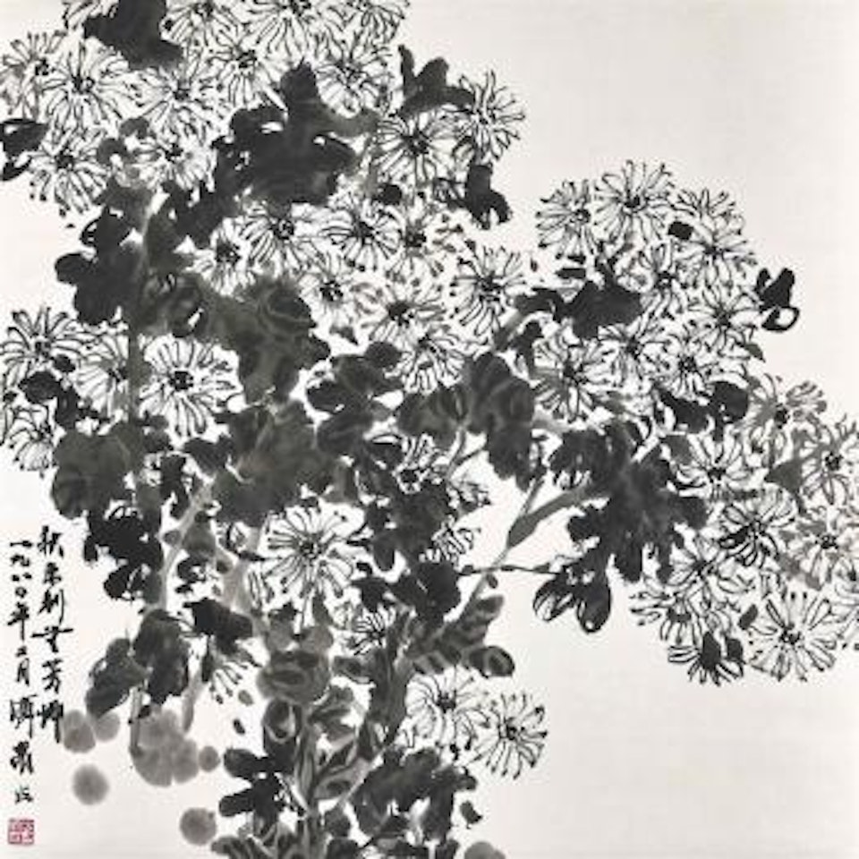 Ink Chrysanthemum by Fang Jizhong
