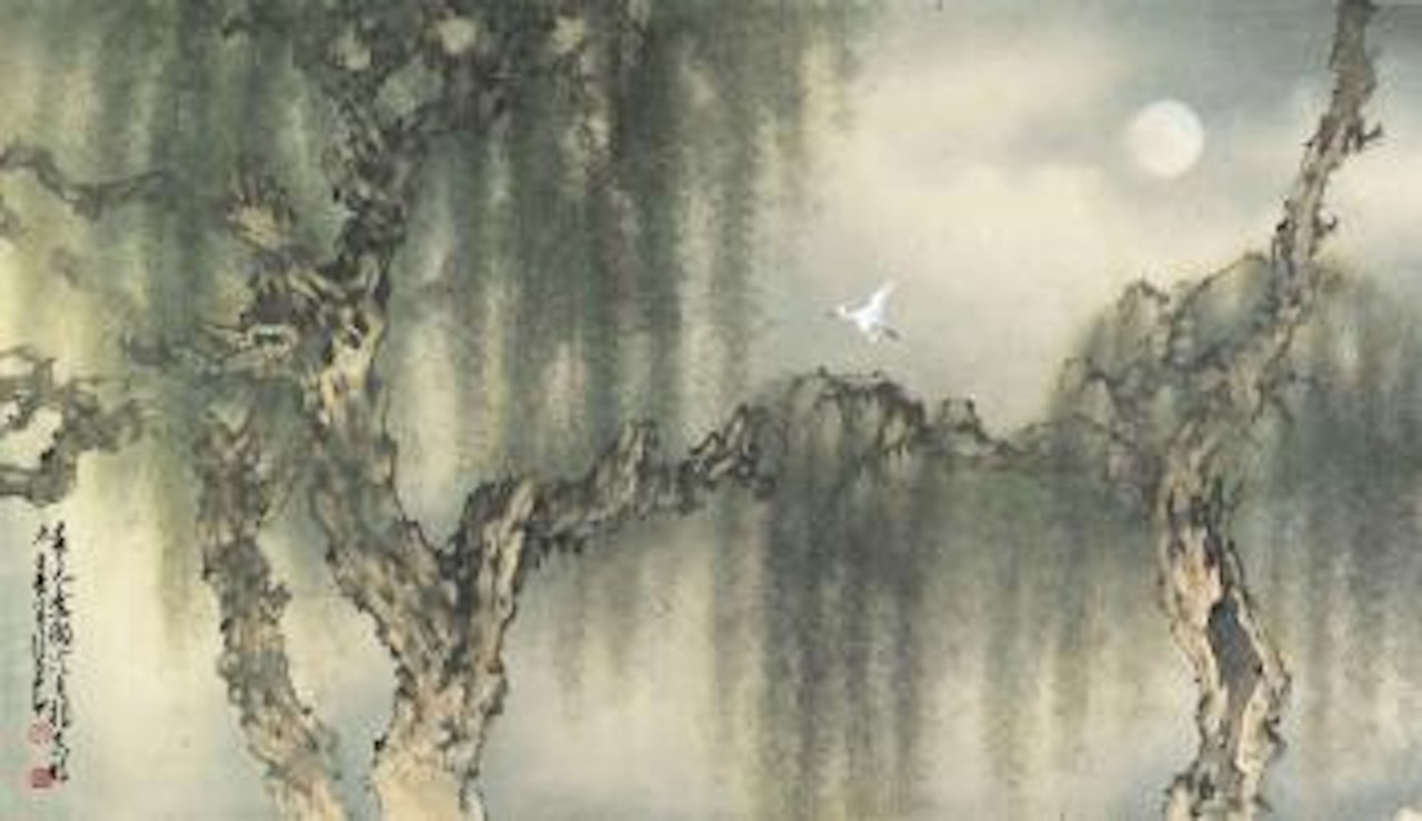 Flying under the Moonlight by Zhao Shao'ang