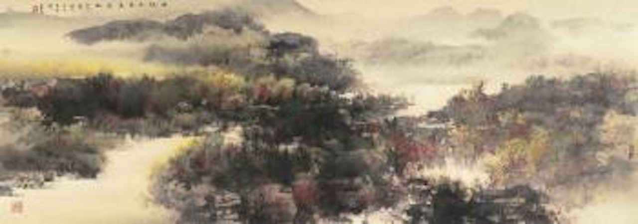 Golden Autumn by He Baili