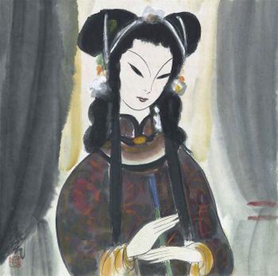 Opera Lady by Lin Fengmian