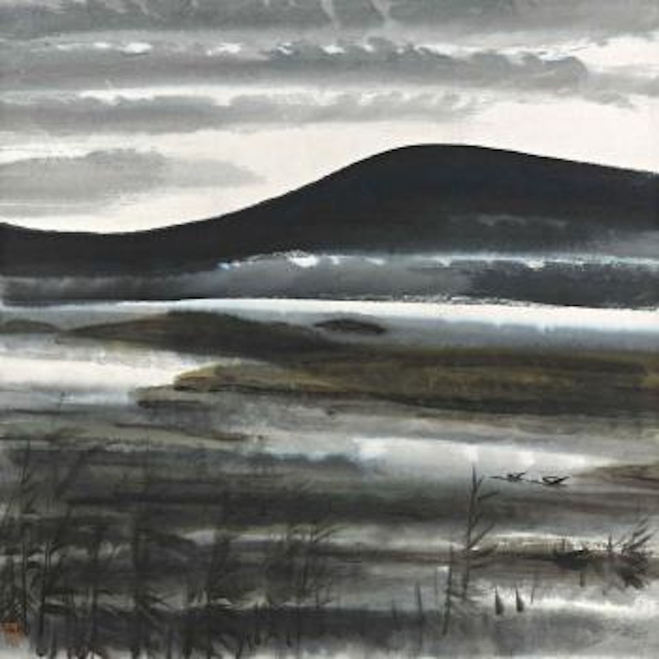 Geese Among Reeds by Lin Fengmian
