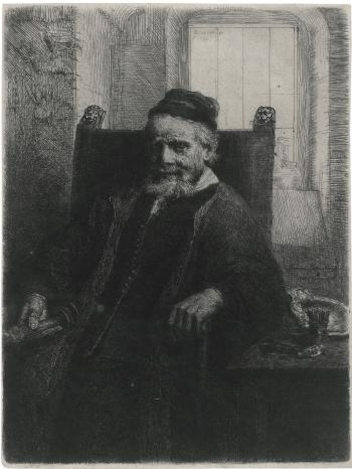Jan Lutma, Goldsmith (B., Holl. 276; New Holl. 293; H. 290) by Attributed to Rembrandt Harmensz van Rijn