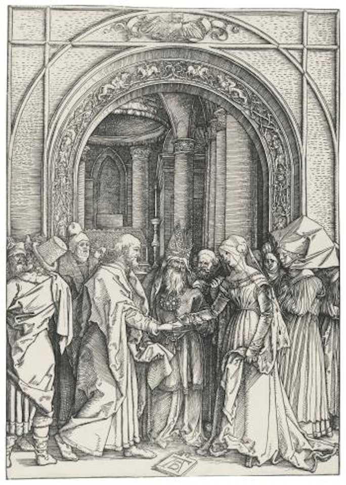 The Betrothal Of The Virgin (Bartsch 82; Meder, Hollstein 194) by Albrecht Dürer