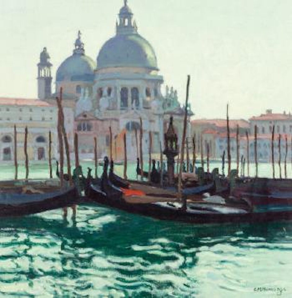 Idle Gondolas, Venice, Italy by Ernest Martin Hennings