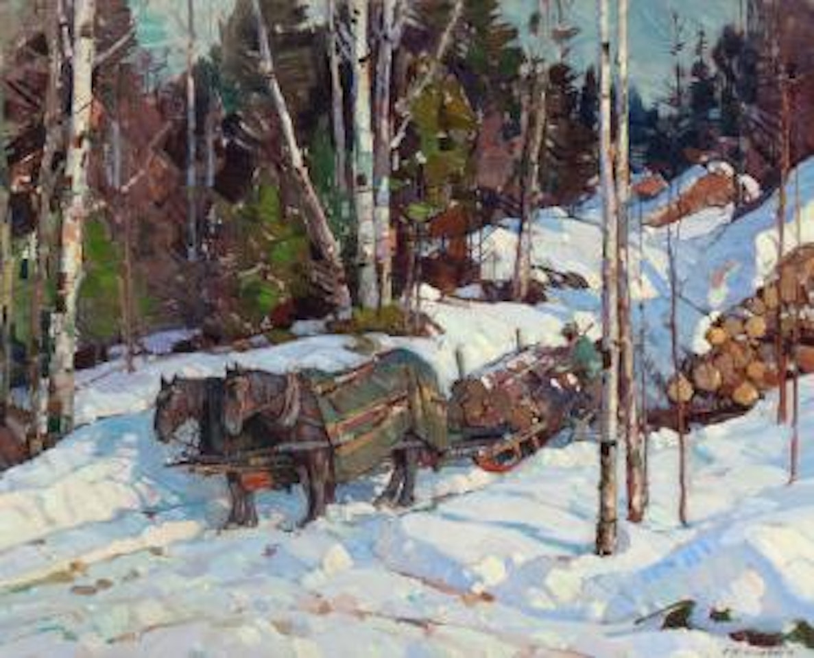 Logging in Vermont by Aldro Thompson Hibbard