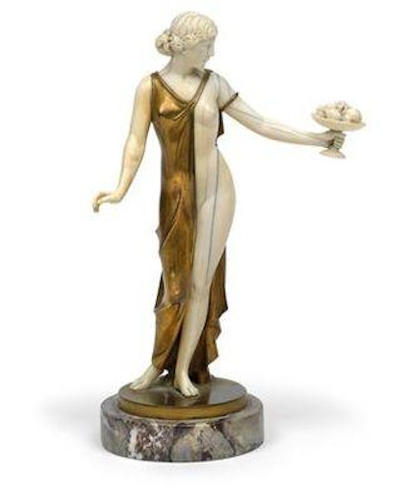 A figure ' Pomona' by Ferdinand Preiss