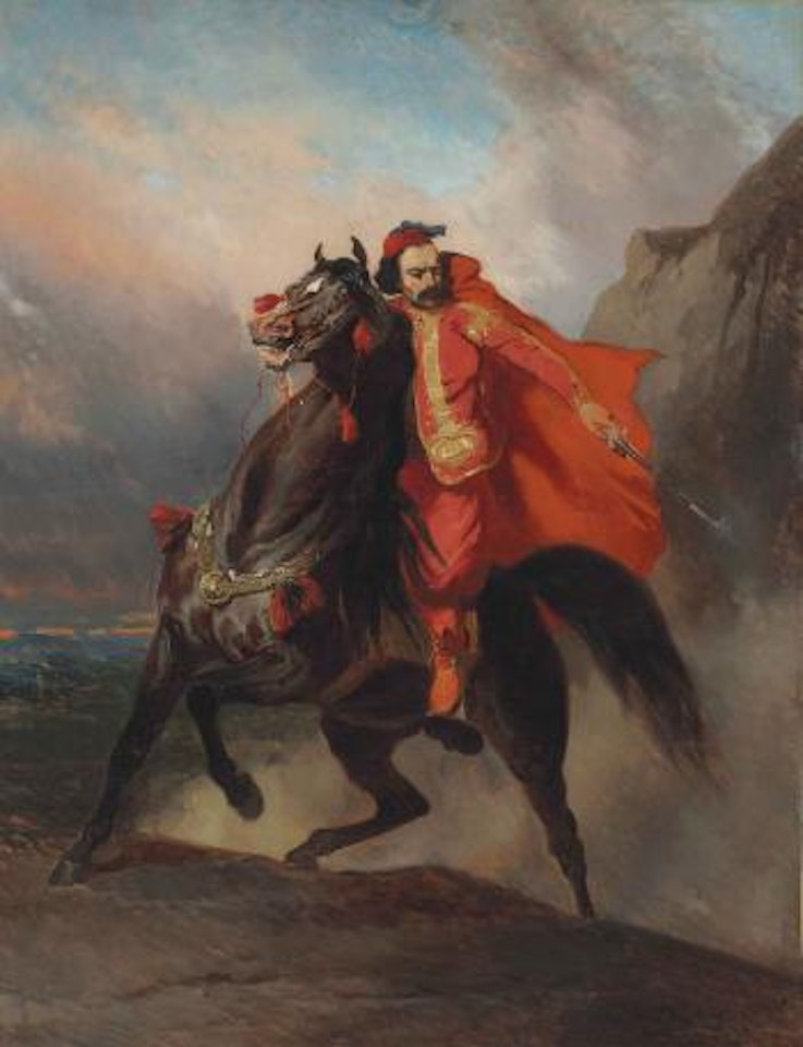 Guerrier Ottoman à cheval by Alfred de Dreux