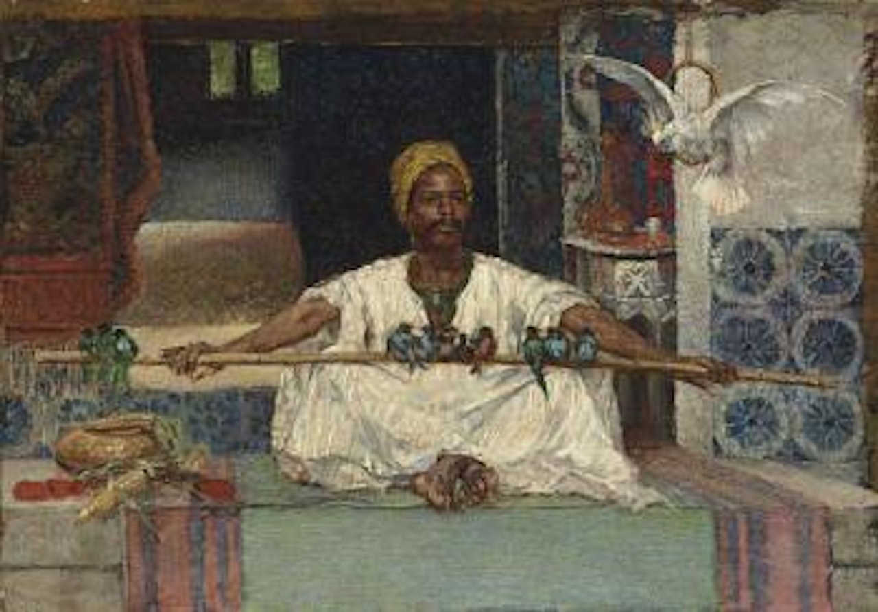 The Bird-seller by Rudolf Ernst
