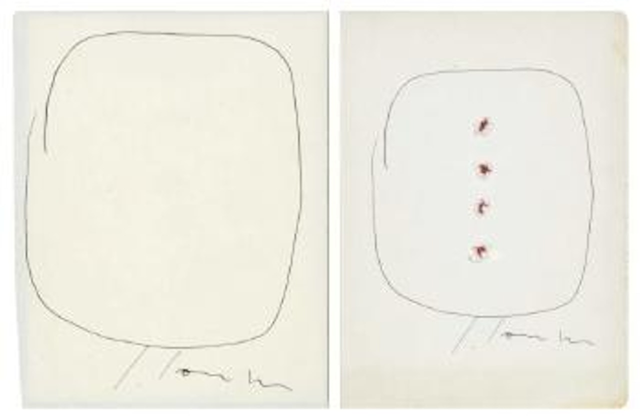 Vers le point Omega by Lucio Fontana