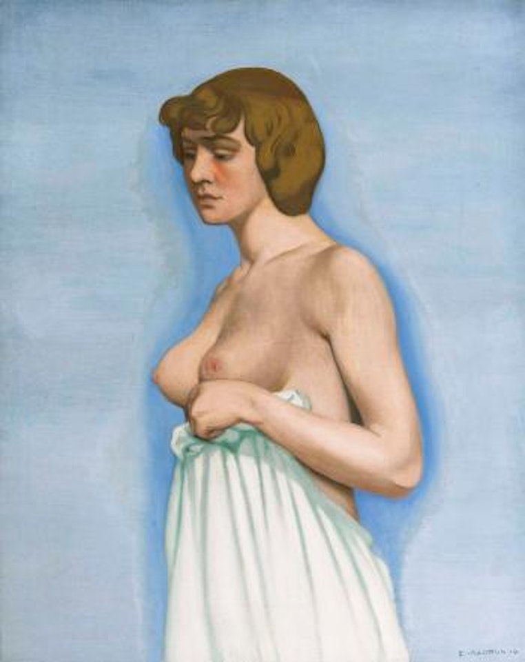Femme tenant sa chemise by Félix Vallotton