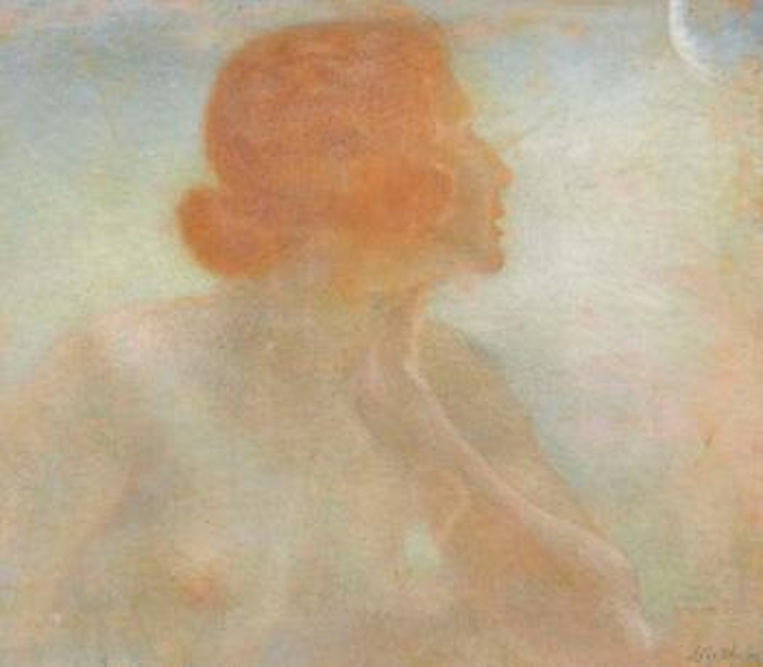 Femme et la lune by Lucien Lévy-Dhurmer