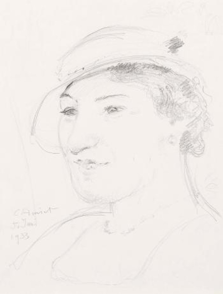 Frau mit Hut by Cuno Amiet