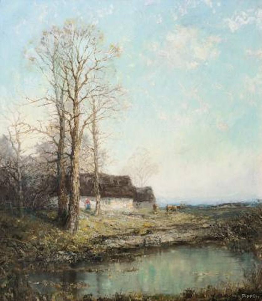 Frühling in Worpswede by Otto Pippel