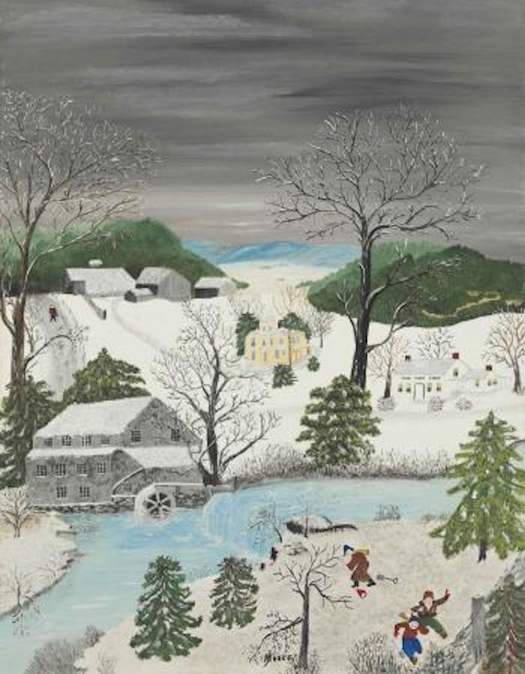 Taking Leg Bale for Security by Grandma Moses