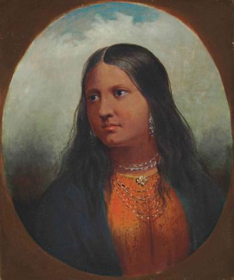 Portrait of an Arikara Woman by Alfred Jacob Miller