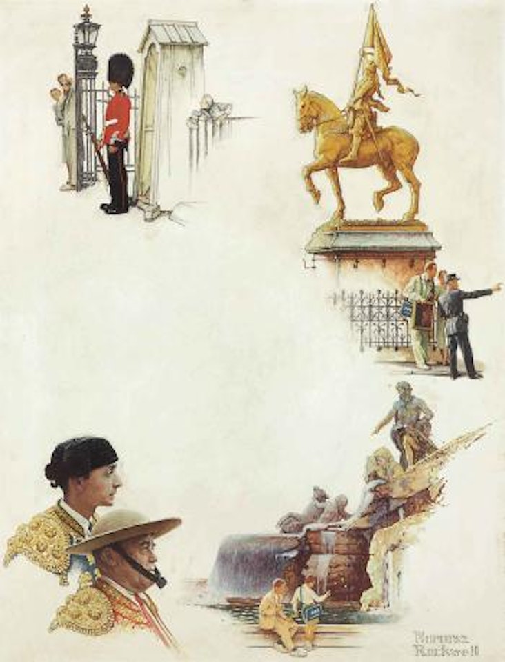 My Sketch Book Proves You Can See More of Europe When You Fly Pan American, Says Norman Rockwell by Norman Rockwell