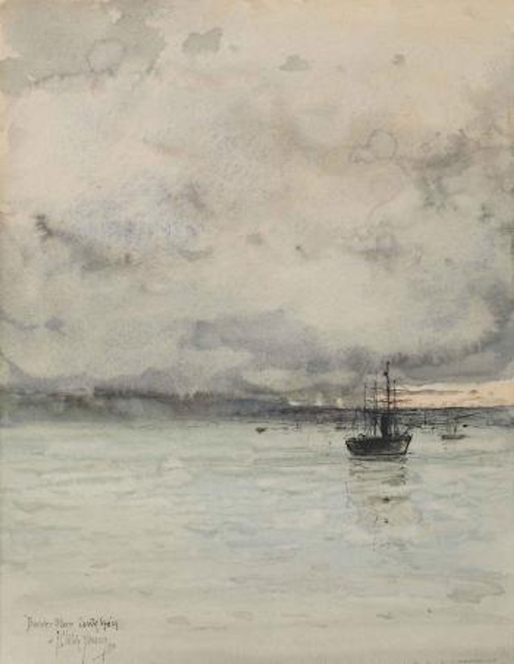 Thunder Storm, Coast of Spain by Childe Hassam