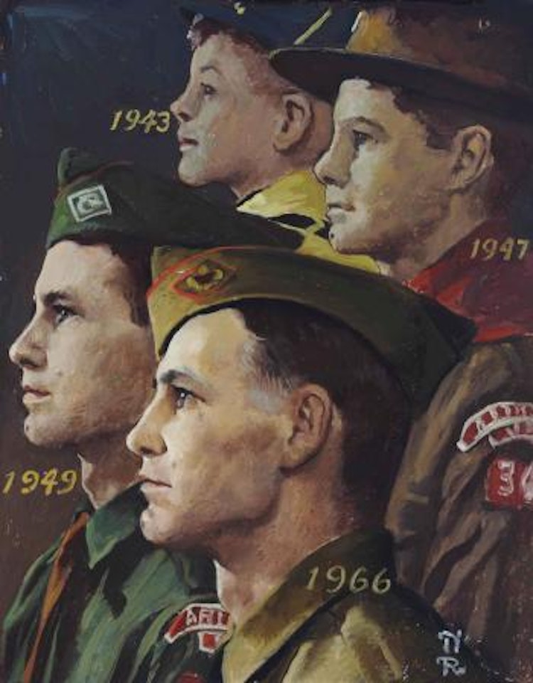 Growth of a Leader by Norman Rockwell