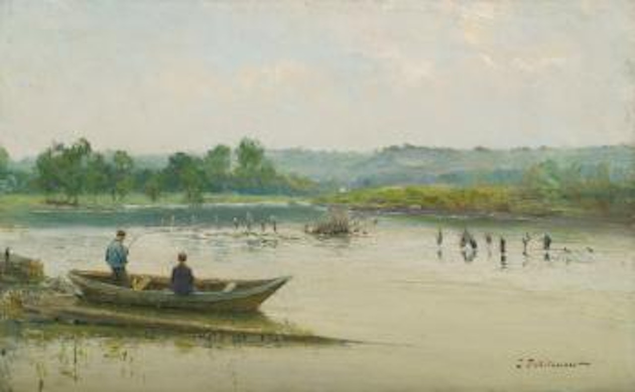 Fishermen Near Liège by Ivan Pavlovitch Pochitonov