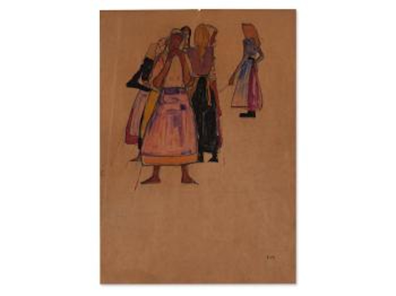 Peasant Women by Egon Schiele
