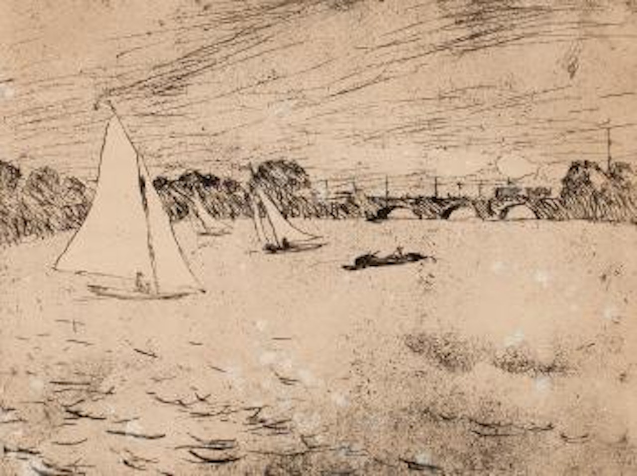 Hamburg Alster Pond by Emil Nolde