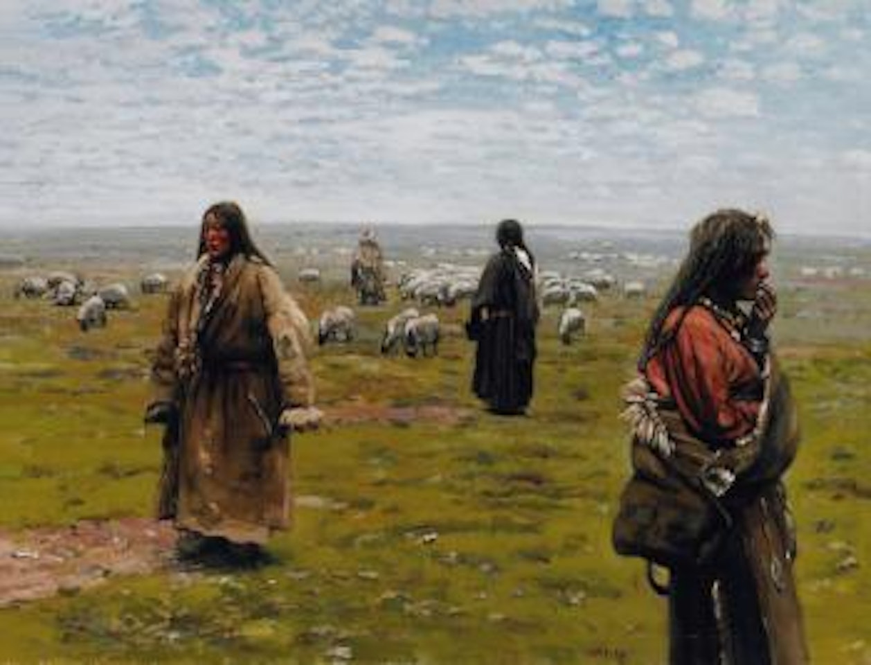 Shepherdess by Chen Danqing