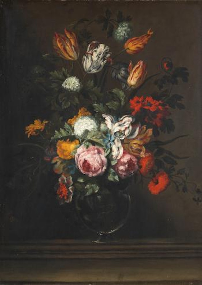 Blumenbouquet in einer venezianischen Glasvase by Jan Brueghel the Younger