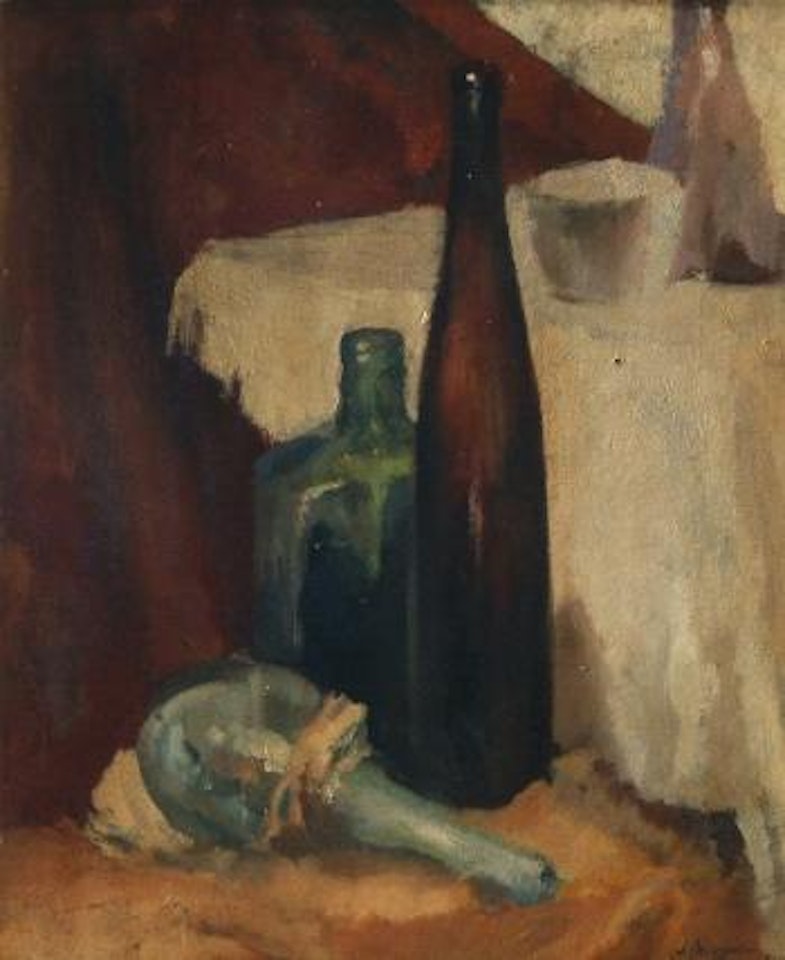 Still Life with Bottles by Alexander Alexandrovitch Osmerkin