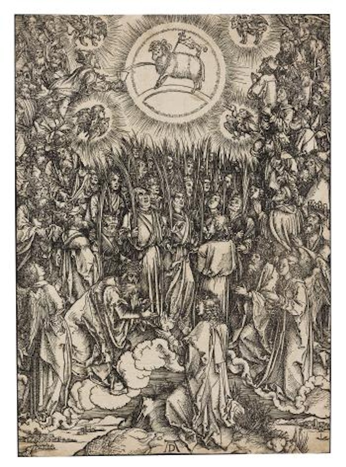 Lobgesang der Auserwählten im Himmel/Anbetung des Lammes by Albrecht Dürer
