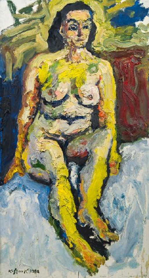Sitzender weiblicher Akt by Karl Stark
