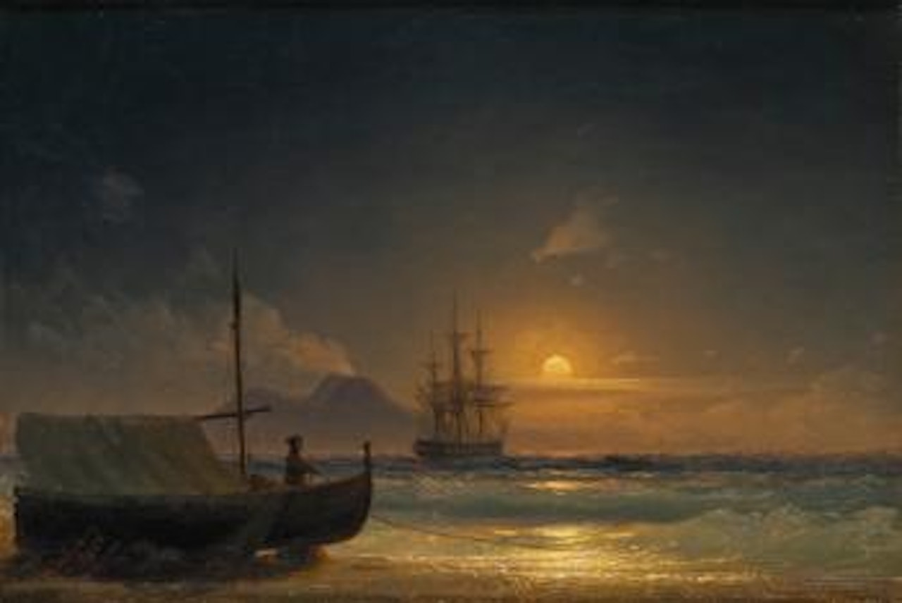 Bay Of Naples by Ivan Konstantinovich Aivazovsky