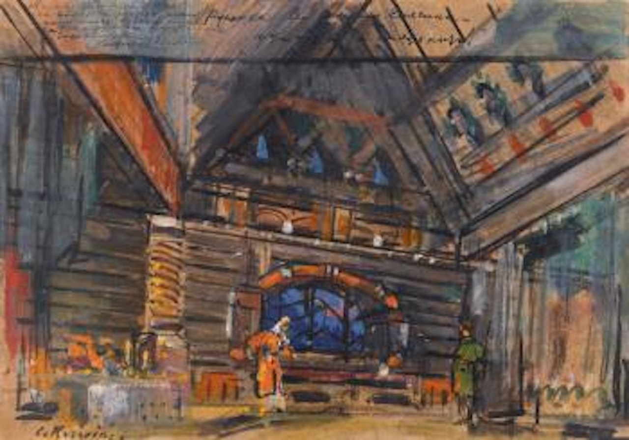 Set Design For Rusalka by Konstantin Alekseevich Korovin