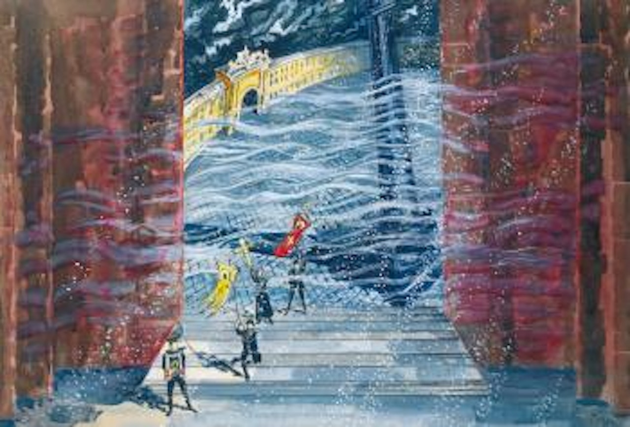 Set Design by Mstislav Valerianovich Dobuzhinsky