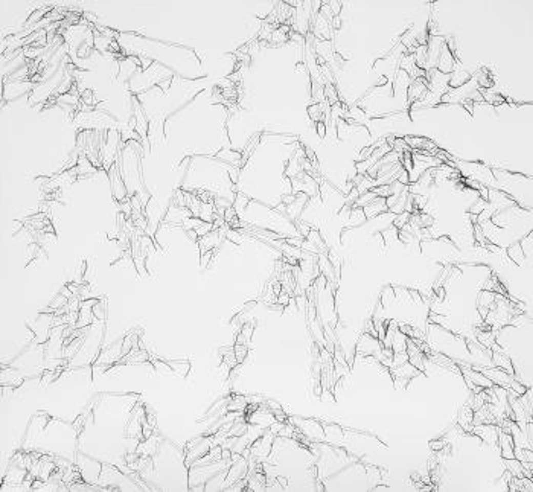 Blanc/Noir I by Ghada Amer