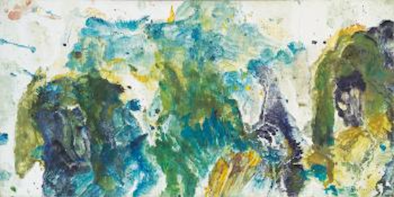 Blaue Rauch- und Nebellandschaf by Max Weiler