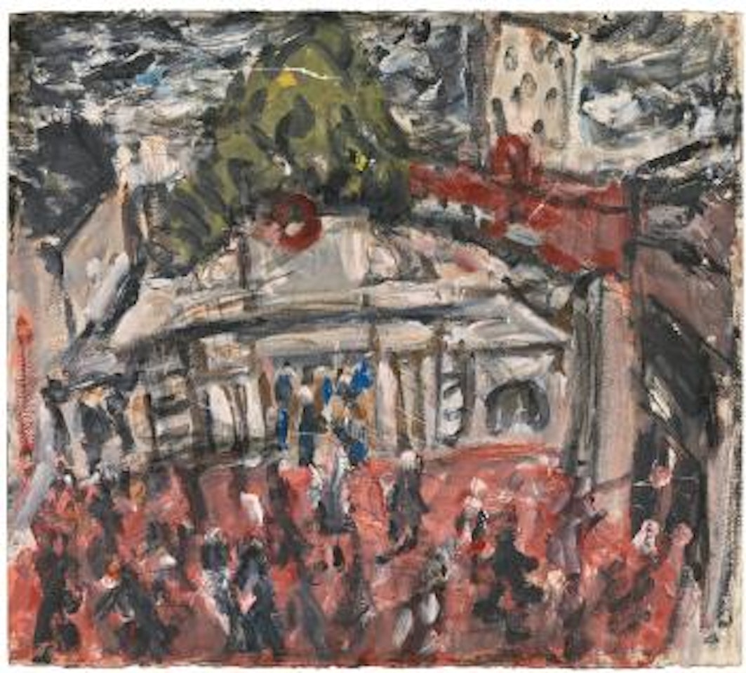 Embankment Station And Hungerford Bridge I by Leon Kossoff