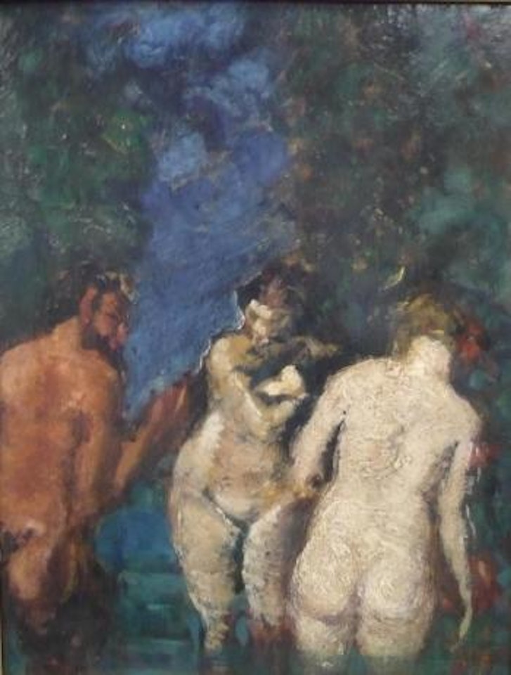 Faune et nymphes by Adolphe Monticelli