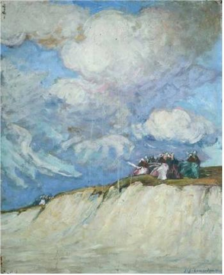 Bretonnes sur la dune by Jean Julien Lemordant
