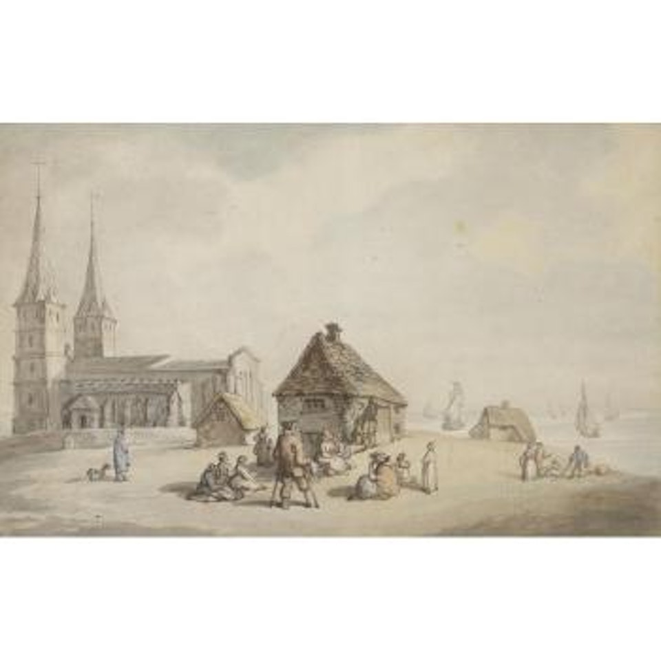 Reculver Church, Kent by Thomas Rowlandson