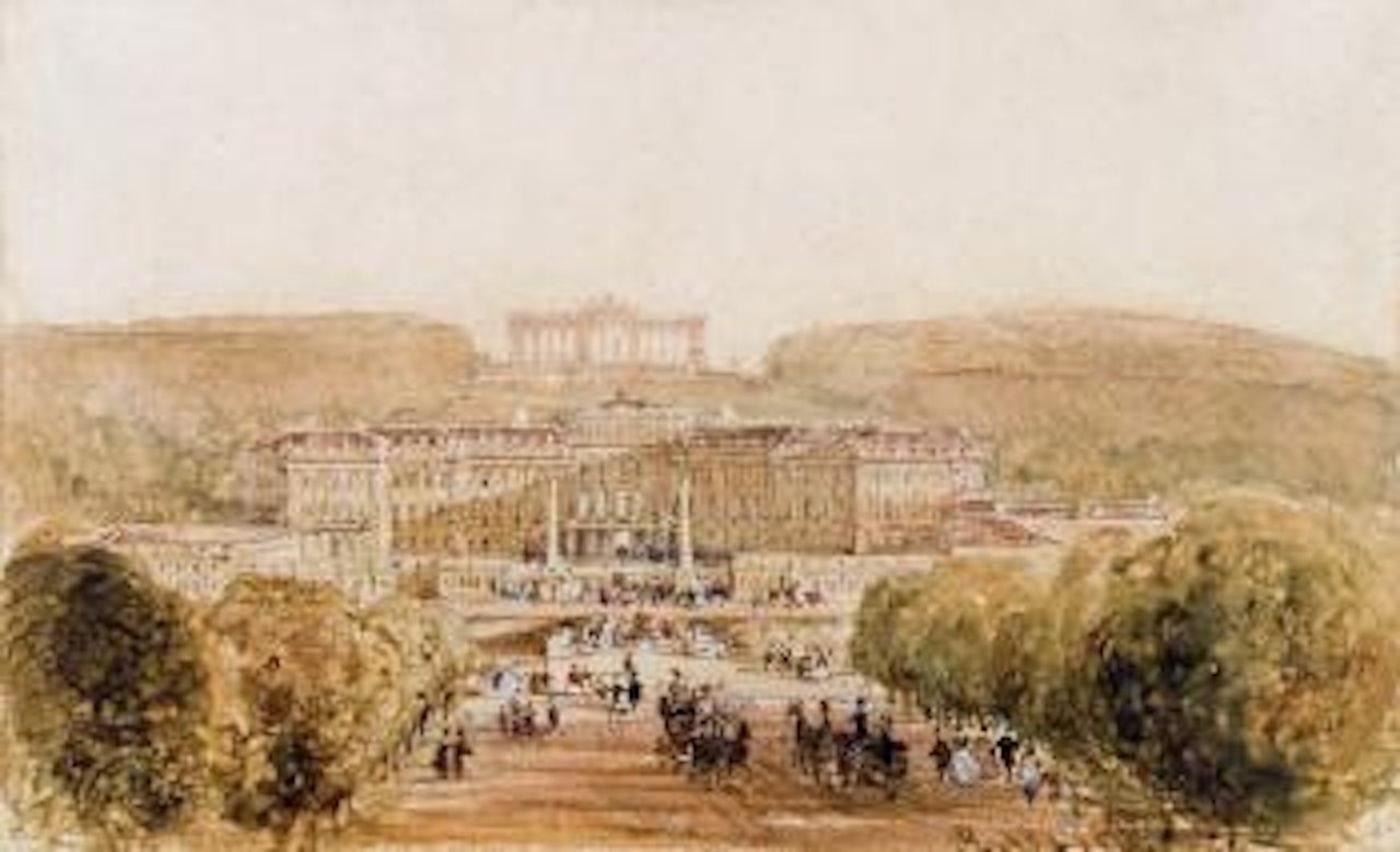 Schloss Schönbrunn mit Gloriette by Rudolf von Alt