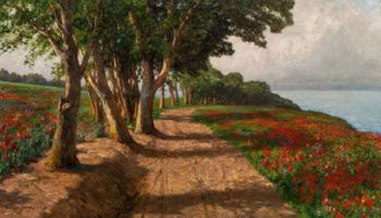 Ulmenallee im Park des Klosters Euxinograd bei Varna am Schwarzen Meer by Olga Wisinger-Florian