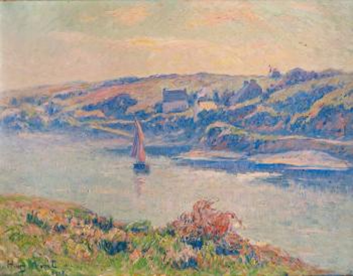 Doëlan, brumes du matin by Henry Moret