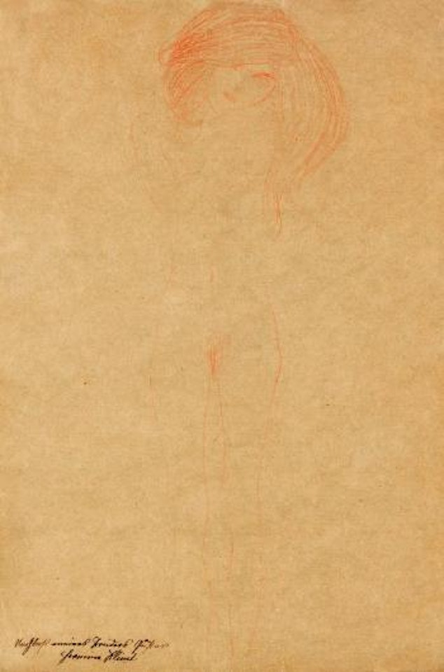 Stehender weiblicher Akt by Gustav Klimt