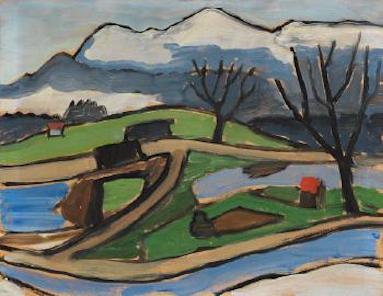Wege ins Moos by Gabriele Münter