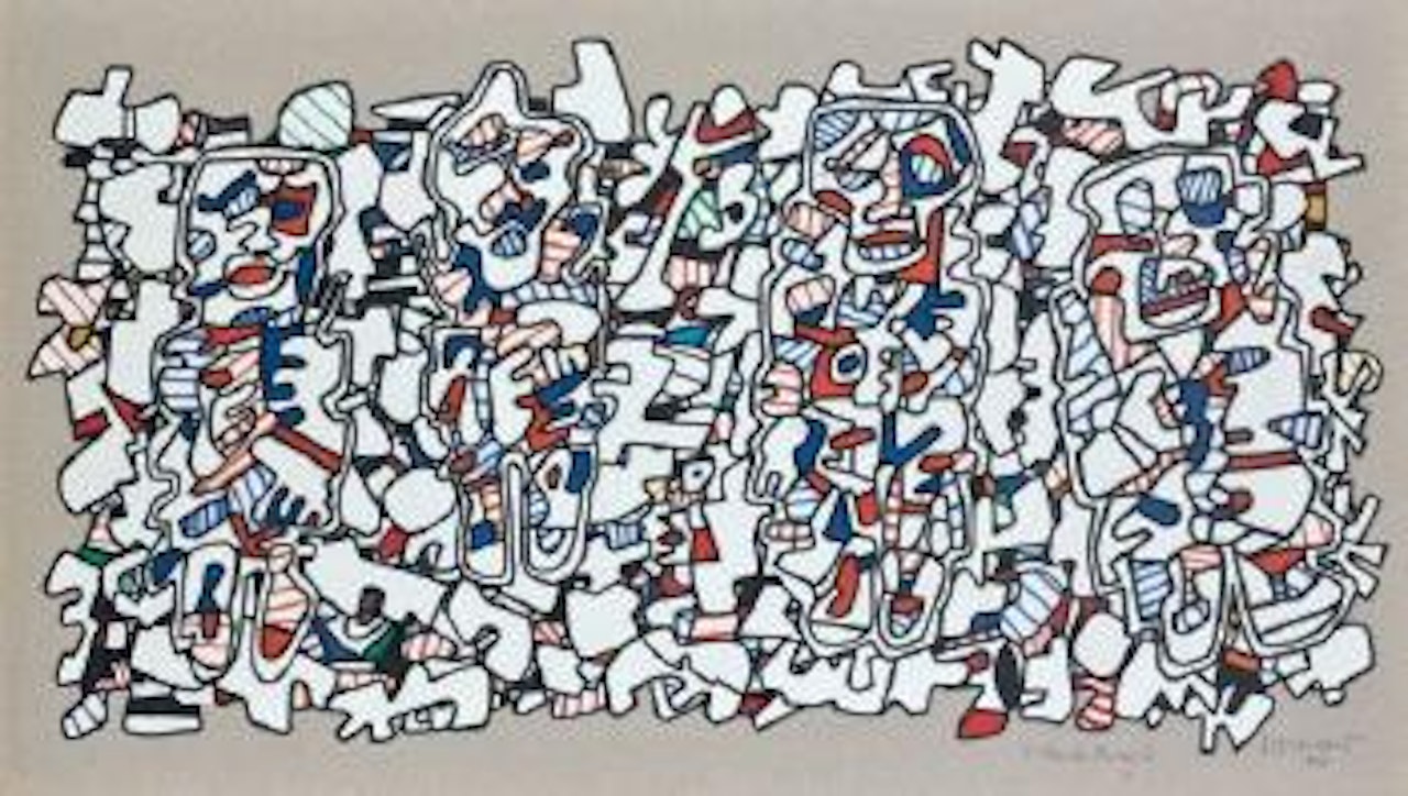Site aux quatre survenants -16 novembre by Jean Dubuffet