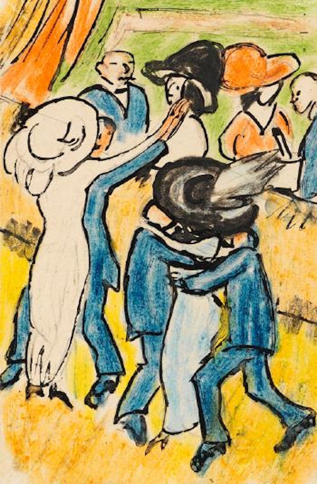 Im Tanzcafé by Max Pechstein