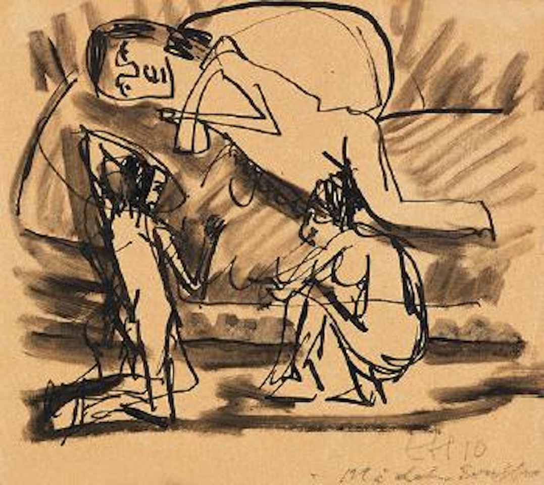 Akte im Atelier by Erich Heckel
