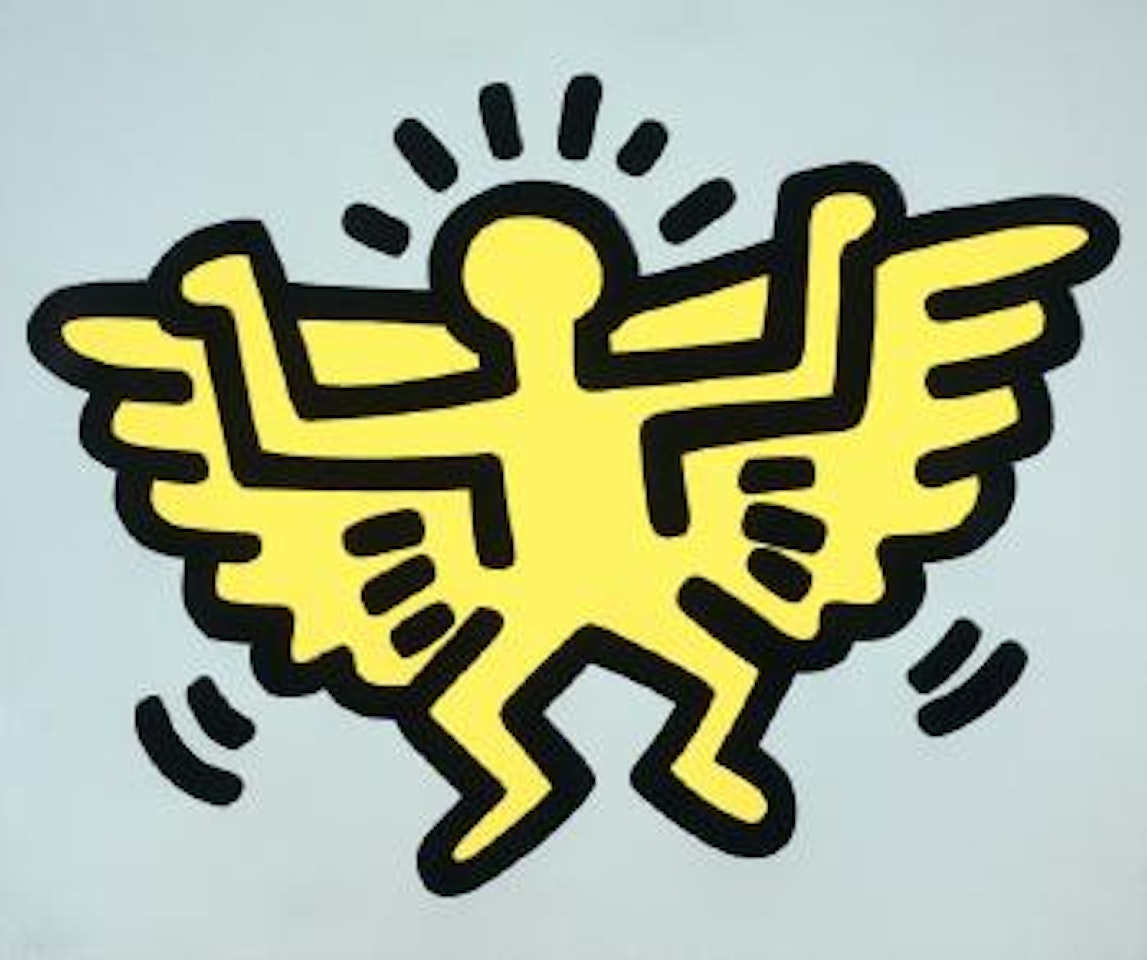 Icons ascending angel by Keith Haring