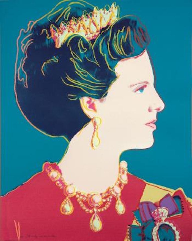 Queen Margrethe II of Denmark by Andy Warhol