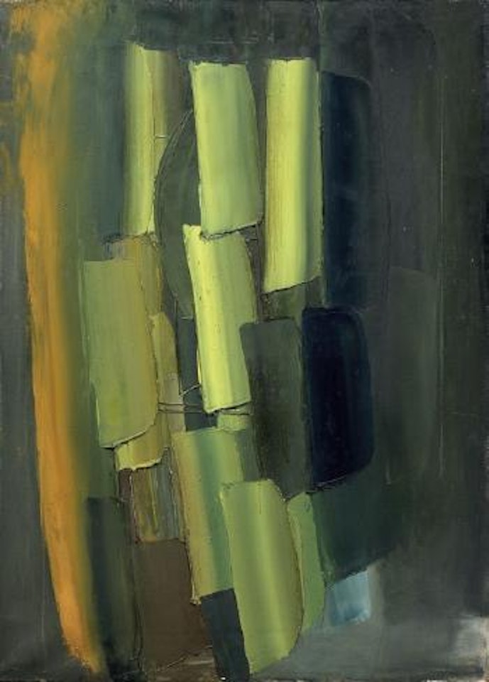 Composizione nero e giallo by Alfredo Chighine
